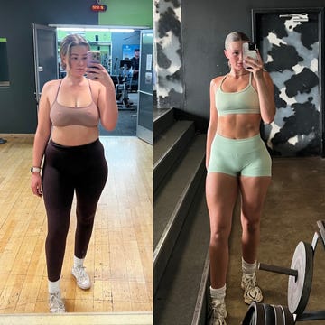 before and after transformation in fitness and body composition