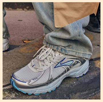 two pairs of athletic shoes displayed side by side