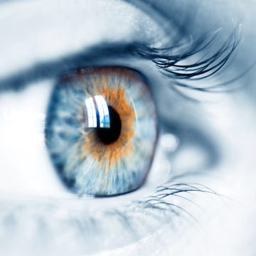 blue image which shows a blue beautiful eye.