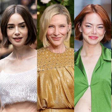 フレンチボブ ボブ 2025 おしゃれ 旬 かわいい トレンド 　リリー・コリンズ　ケイト・ブランシェット　エマ・ストーン