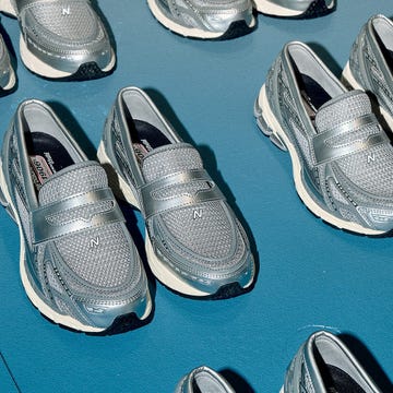 stylish silver loafers designed for athletic use