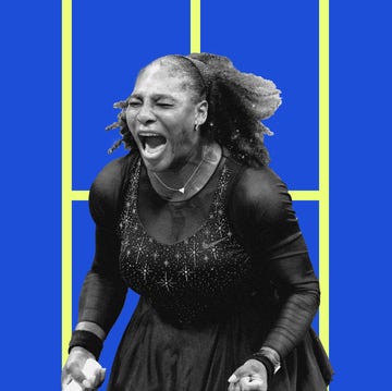 serena williams celebrating during a match