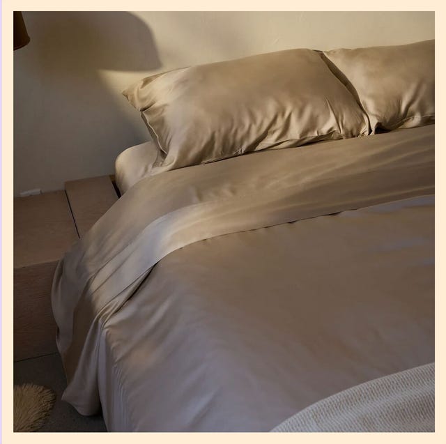 bedding sets displayed in a minimalist style