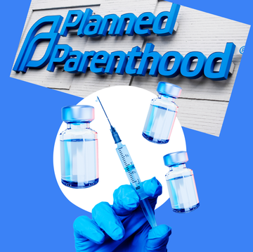 planned parenthood logo with botox needles