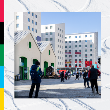 scene depicting an event related to the winter olympics